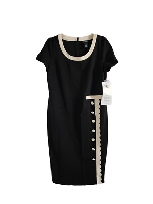 ASHRO WOMENS SZ L BLACK OFF WHITE PENCIL DRESS | eBay ASHRO WOMENS SZ L BLACK OFF WHITE PENCIL DRESS | eBay