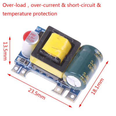 Mini AC-DC 110V 120V 220V 230V To 5V  Converter Board Module Power Supply NEW