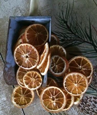 Dried Orange Slices Bowl Fillers 15pc Primitive Country Farmhouse