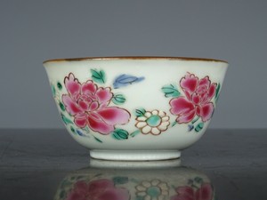 Very Beautiful Chinese Porcelain Fencai Cup-Flowers-18