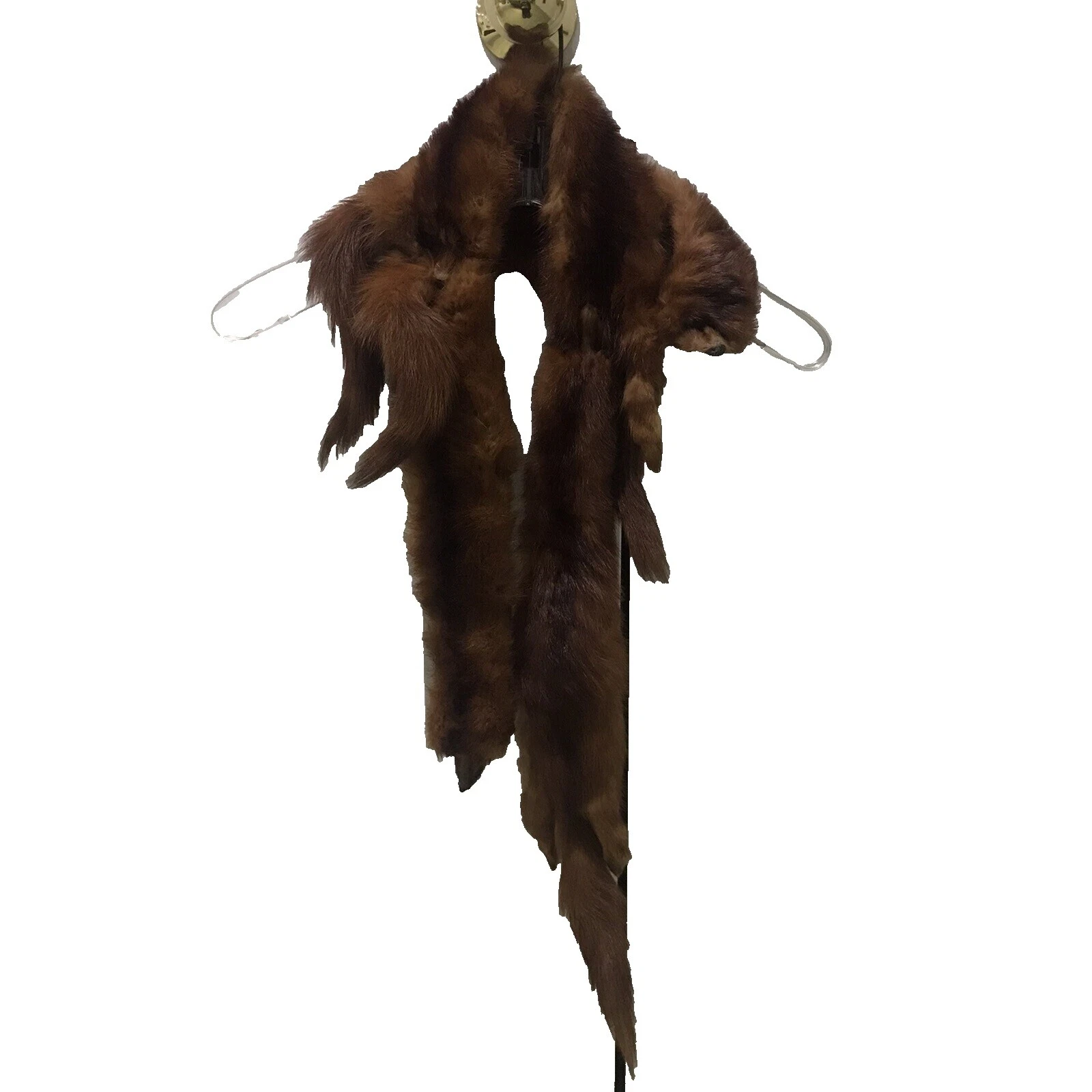 Estola de Visón Marrón Bufandas y estolas Vintage