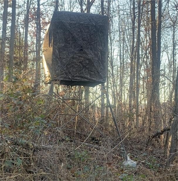 Rhino Valley Hunting Blind Cover 142"x35" - Tree Stand Camo Netting With Zipper, Silent Buttons, Enhanced Straps For Deer Hunting