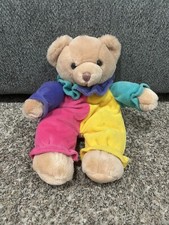 Vintage Russ Berrie Bo-Bo The Clown Plush 13 Stuffed Bear Multi-Colored 1037