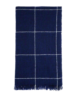 Paolo Mariani L47317 Mens Blue Glamour Wool/Cashmere Plaid Woven