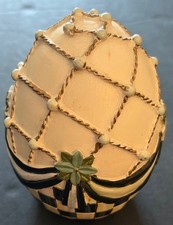 Mackenzie Childs Courtly Check Coronation Egg