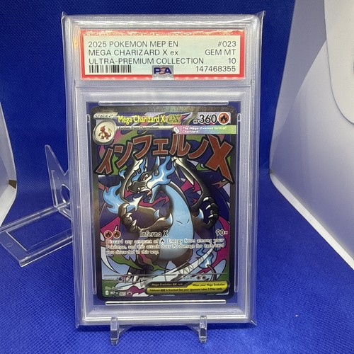 PSA 10 Mega Charizard X EX 023 MEP UPC Black Star Promo Pokemon 2025
