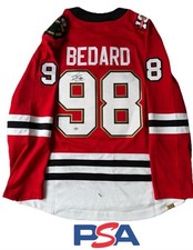 Connor Bedard Signed Autographed Chicago Blackhawks 100th Year Jersey PSA DNA