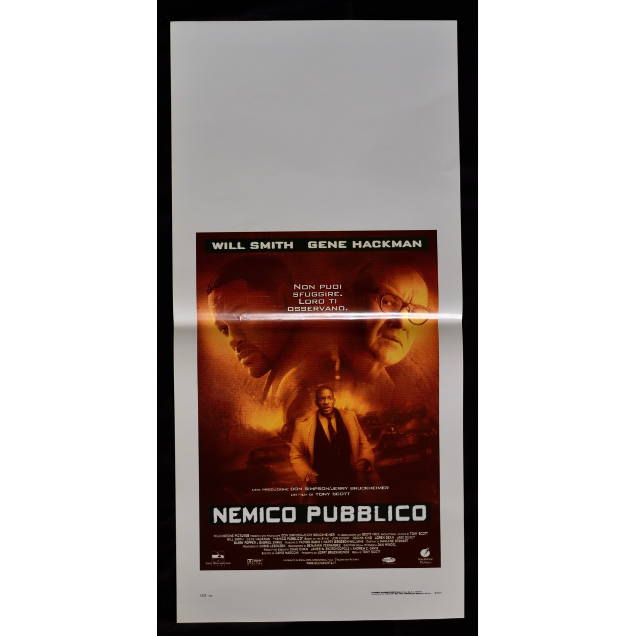 Locandina originale film Nemico pubblico (1998) - Regia di Tony Scott