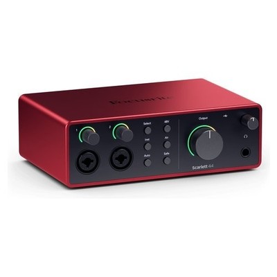 Audio Interface Focusrite SCARLETT 4i4 Gen4 Red and Black