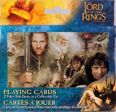 Lord of the Rings Double Deck of Playing Cards in Collectors Tin