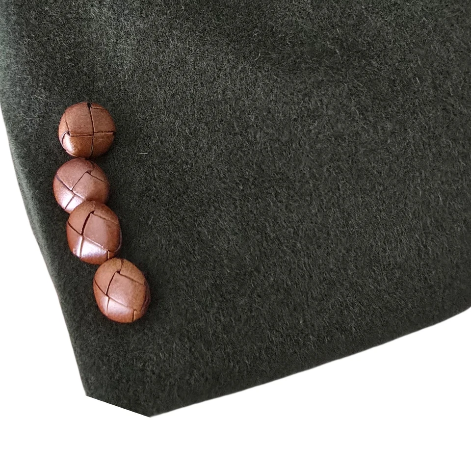 Blazer Polo Ralph Lauren 46L Verde Cabello Camel Franela Polo Club Universitario Foto 3 de 4