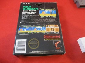 Wild Gunman (Nintendo NES) COMPLETE w/ Box manual game WORKS!
