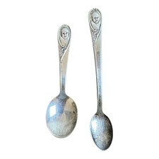 Gerber Baby Infant Spoons Winthrop Silver Plate IS Vintage 1950s 4.5" - 5.5"