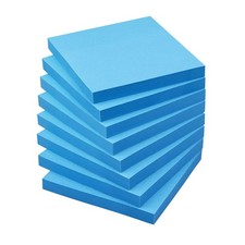 Sticky Notes 3x3 in, Self-Adhesive, 8 Pads, 80 Sheets/Pad, 3 x 3 inches, Blue