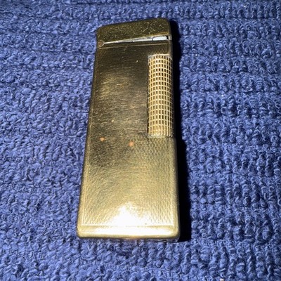 Vintage Dunhill Rollagas Gold Plated Lighter  Made In Switzerland (1950-1960)