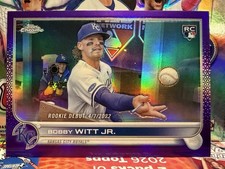 2022 Topps Chrome Update Bobby Witt Jr. RC Debut Purple Refractor SP KC Royals