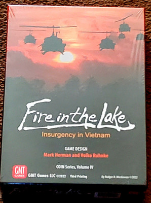GMT Games:  Fire in the Lake  3rd Printing  New In Shrink Wrap