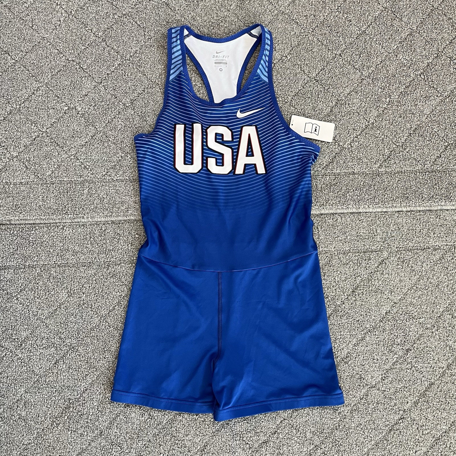 Nike Olympic Rio USA Player Issue Singlet Unitard Speedsuit Womens Medium NWT