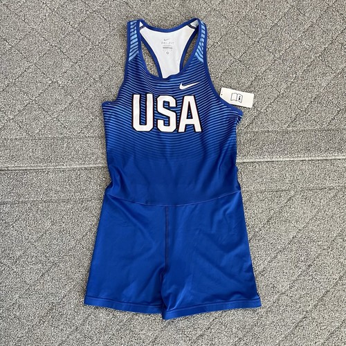 Nike Olympic Rio USA Player Issue Singlet Unitard Speedsuit Womens Medium New - Picture 1 of 8