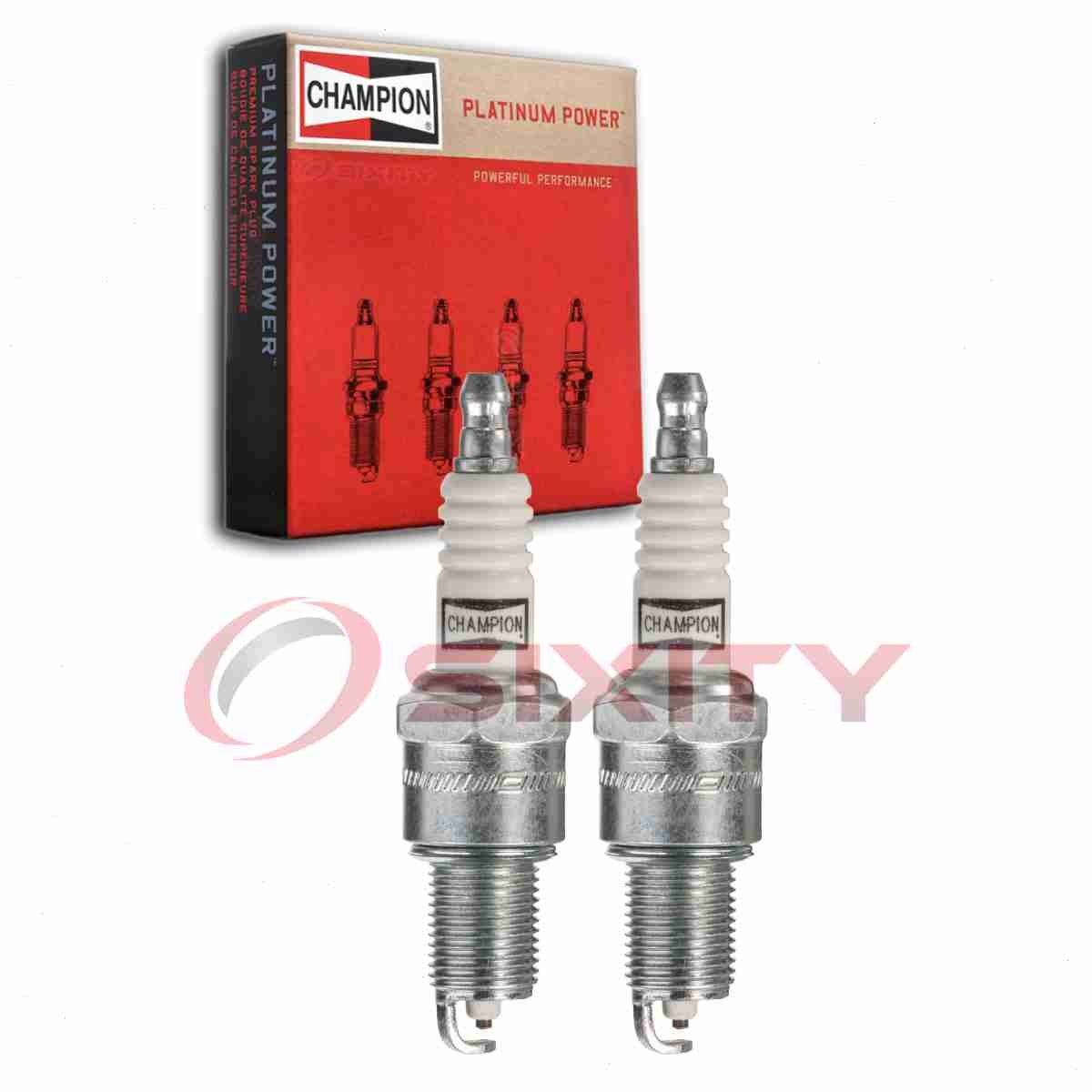 2 pc Champion Platinum 3031 Spark Plugs for RN14PMC5 7082 3142 3031-2 2763 gt