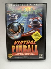 Virtual Pinball Sega Genesis Game Rare Genuine CIB W/ Registration Card. Tested