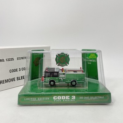 Vintage Code 3 Collectibles 1:64 St. Patrick's Day Luverne Fire Engine Truck