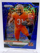 2024 Panini Prizm - Zack Moss #44 Blue Sparkle Prizm SSP /96 - CIN BENGALS