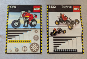 Vintage LEGO Technic Instruction Manual Lot Various Sets 8207 8210 8826 1924