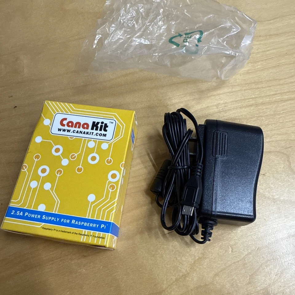 NEW Canakit Raspberry Pi 3 B+ Power Supply 2.5A 5V micro usb adapter - Image 3 of 3