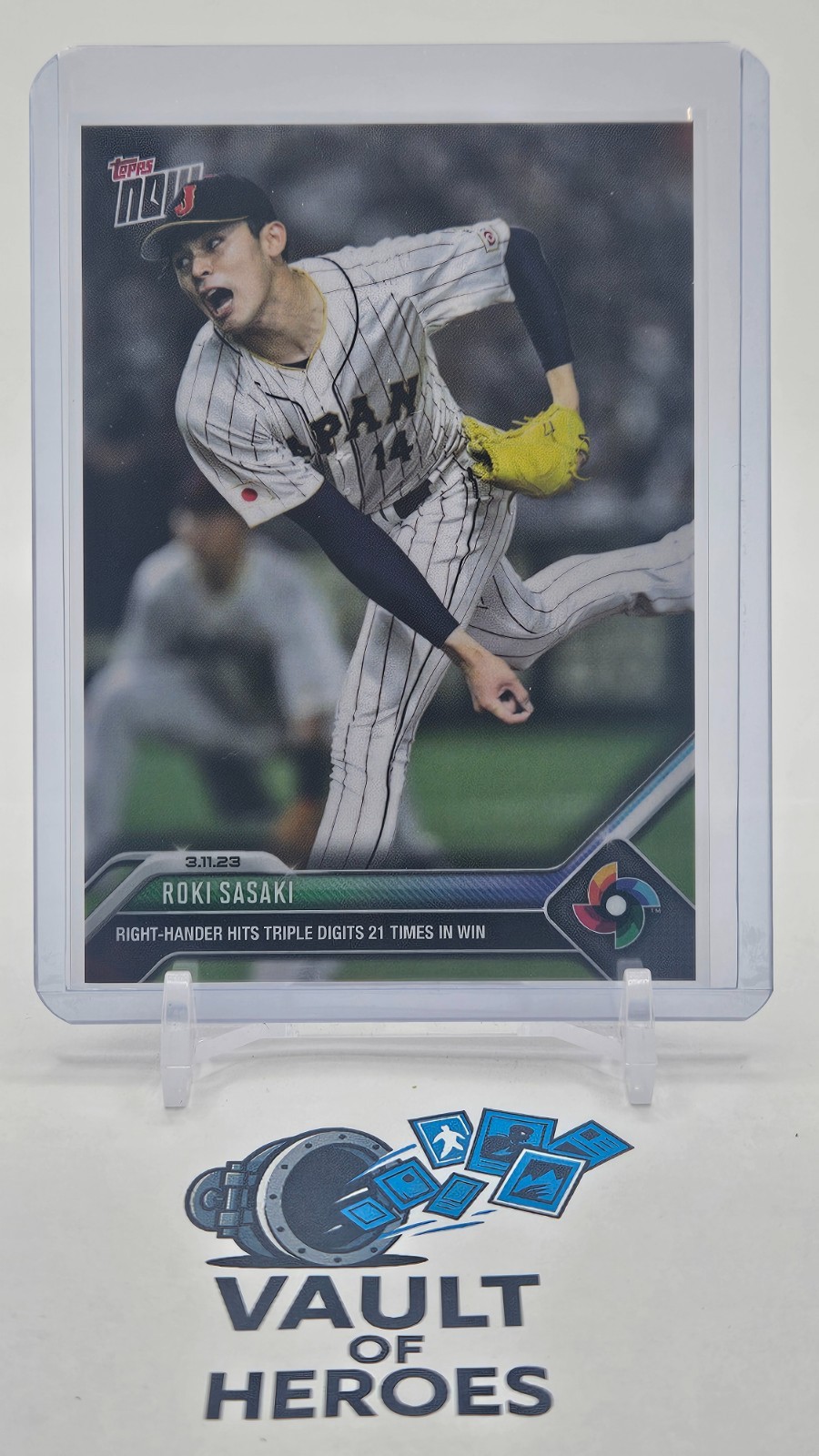 Roki Sasaki 2023 Topps Now #WBC-19 World Baseball Classic (Print