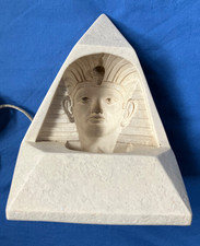 RARE HEAVY 1993 PHENIX CREATION LIGHT UP TUTANKHAMUN RESIN DISPLAY PYRAMED 2.2 K