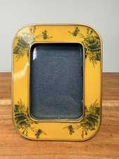 Vintage MCM Bucklers Enamel Picture Frame Gol...