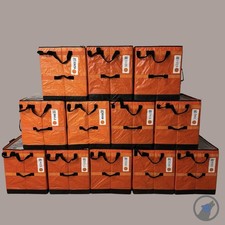  12 AMAZON COURIER HEAVY DUTY DELIVERY STORAGE BAGS 28x24x20 LOT OF 12 TOTES