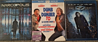 Batman the Dark Knight / Dumb and Dumber Too / Narcopolis Blu Ray