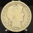 1904-O Barber Half Dollar 50C Silver Coin