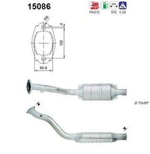 AS Katalysator Kat für CITROËN Xantia Schrägheck (X1, X2) 15086