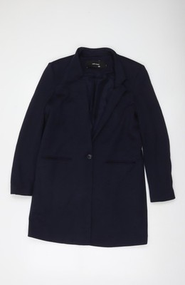 Vero Moda Damen blau lang maßgeschneidert Blazer Größe 10