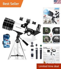 Compact 70mm Refractor Telescope with Smartphone Adapter - Astronomical Wonders