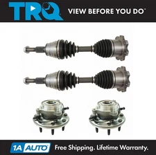 Front CV Axle Wheel Bearing Hub Assembly Drivetrain Kit Set 4pc for 2500 3500