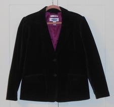 WOMEN'S OLD NAVY BLACK BRUSHED COTTON 2 BUTTON BLAZER - SIZE XLARGE
