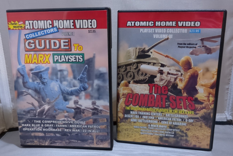 Playset Magazine Marx Guide & Combat Sets Atomic Home Video DVD Volumes I & III