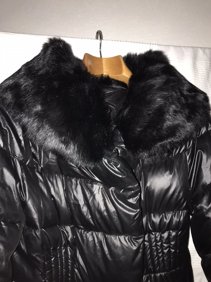 NC Nice Collection Damen Daunen Kurz Mantel Neu Gr 40 AzA 55 L 92 Pelz Kragen  - Bild 3 von 4