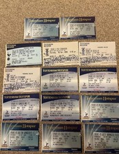 Tottenham Hotspur Ticket stubs X14 Various Premier League UEFA Cup 2004-2008