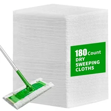 180 Count Dry Sweeping Cloths Compatible with Swiffer Sweeper Dry Sweeping Pa...