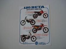 advertising Pubblicità 1981 BETA 125 CR/RCE/TRIAL/SCR.