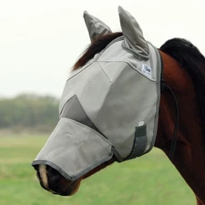 CASHEL STANDARD FLY MASK Warmblood HORSE With COVERS EARS & NOSE sun protection