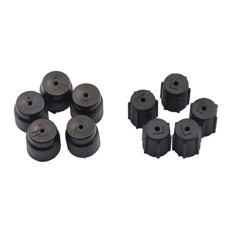 10Pcs Car AC Charging Port Service Cap R134a 13mm+16mm High Low Side Caps A/C, — 第 3/4 张图片