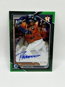 Pascanel Ferreras 2024 Bowman Chrome 1st Auto Green Refractor /99 Houston Astros
