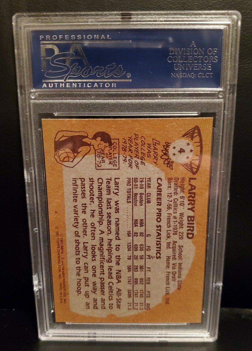 1981-82 Topps - Larry Bird #4 for sale online | eBay