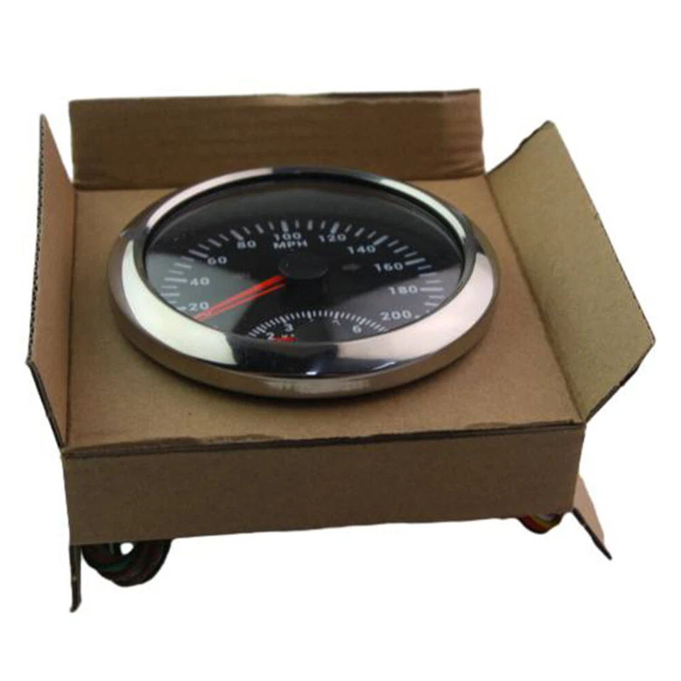 Motorcycle Speedometer GPS Tachometer Gauges Universal - Image 2 of 3